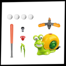 Kit de baseball aquático Baright com bola e bastão para jogos ao ar livre, ideal para diversão na água e atividades ao ar livre.