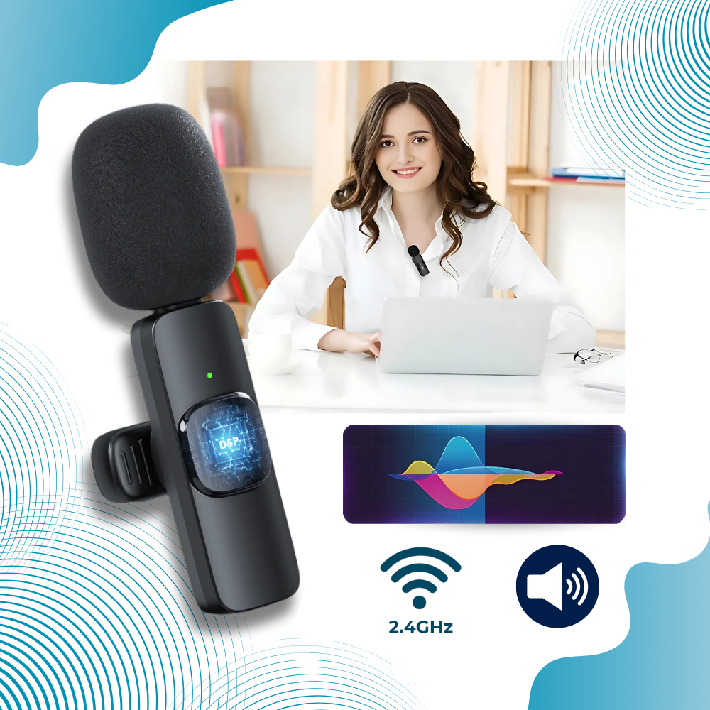 Microfone de estúdio Maybesta com dupla redução de ruído, componente de áudio para captação de som claro e de alta qualidade.