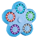 Brinquedo de quebra-cabeça Vatenick haricot mágico de dupla função, em azul, com design divertido para jogos de lógica e entretenimento.