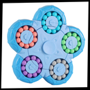 Brinquedo puzzle de feijão mágico de dupla função da Vatenick, com peças coloridas e design lúdico para crianças.