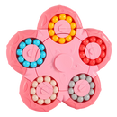 Brinquedo de quebra-cabeça Jouet haricot mágico de dupla função da Vatenick, em cor rosa, para estimular criatividade e habilidades.
