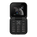 Telefone móvel dobrável Dual SIM Broisae em preto, com tela compacta e design dobrável para fácil transporte e uso diário.