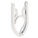 Cabides dobráveis de dupla altura, branca, para roupas de lavanderia, marca AB00130, com design compacto e resistente