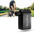 Bomba de ar para bicicleta Goolrc com válvula dupla, adequada para pneus de ciclismo, mostrando a bomba e válvulas na imagem