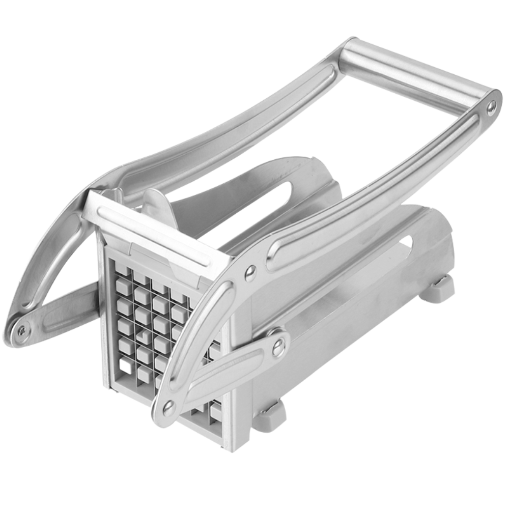 Máquina para cortar batatas em palitos, utensílio de cozinha da marca Duety, com lâminas para fazer fritas.