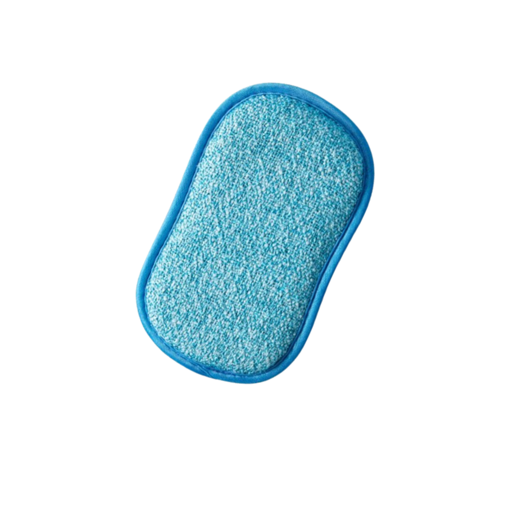 Esponja de cozinha azul, durável e reutilizável, ideal para limpeza doméstica, marca Dechoicelife.