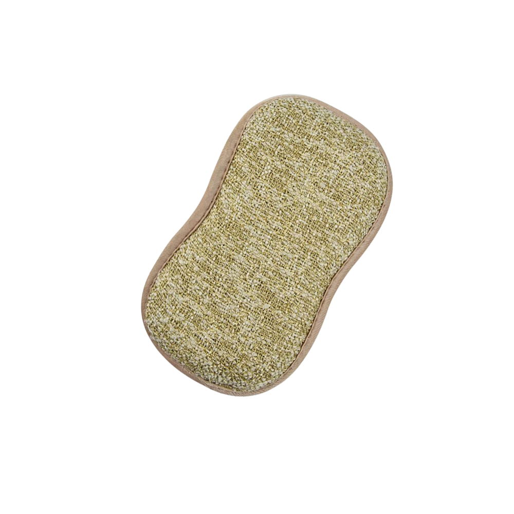 Esponja de lavar louça durável e reutilizável da Dechoicelife, ideal para limpeza doméstica, em cor marrom.