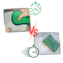Esponja de lavar louça durável e reutilizável da Dechoicelife para limpeza doméstica eficiente e ecológica.
