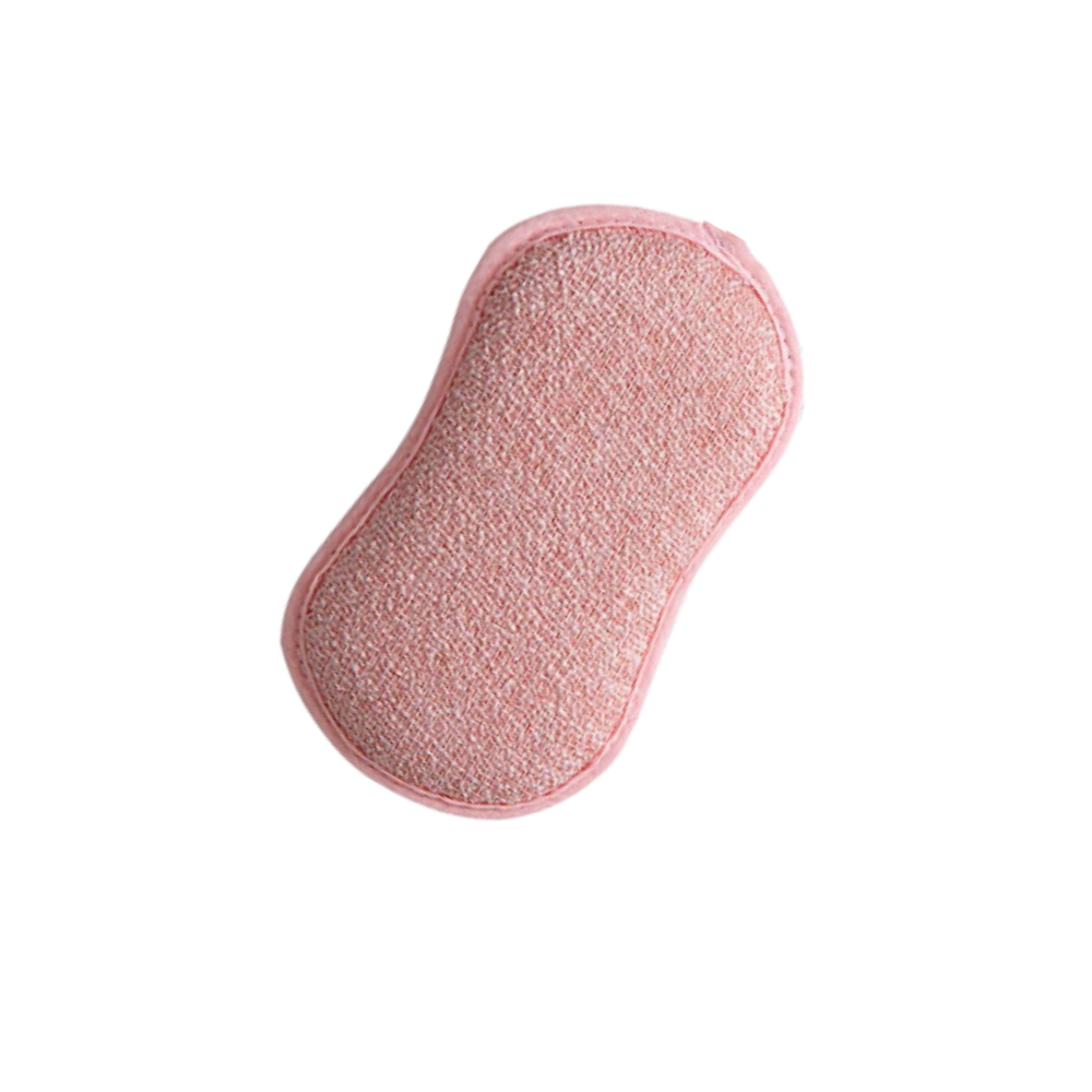 Esponja de lavar louça rosa, durável e reutilizável para limpeza doméstica, da marca Dechoicelife.