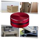 Alto-falante Bluetooth Duramobi de condução óssea na cor vermelha, componente de áudio portátil e sem fio.