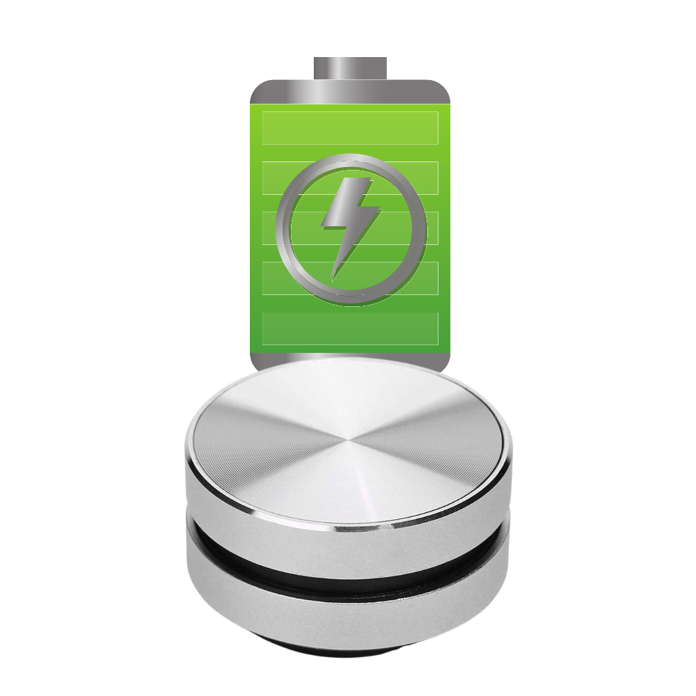 Caixa de som Bluetooth Duramobi de condução óssea, componente de áudio vermelha, visível na imagem.