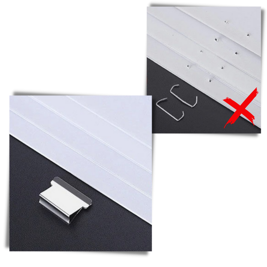 Agrafeuse Duretiony preta para grampear papéis, modelo a pinces, ferramenta de escritório resistente e prática.