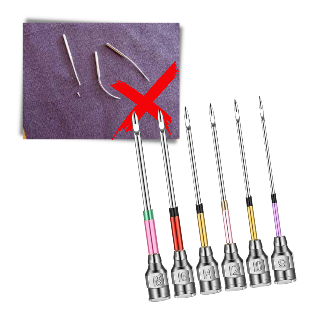Kit de agulhas de bordado Duztion para artesanato, com agulhas variadas para trabalhos manuais de bordado.