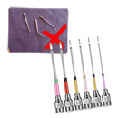 Kit de agulhas de bordado Duztion para artesanato, com agulhas variadas para trabalhos manuais de bordado.