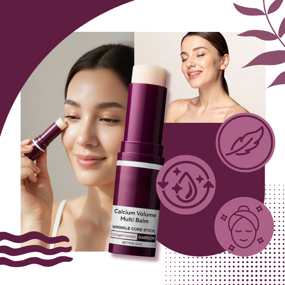 Stick de bálsamo com colágeno hidratante para rosto e olhos, produto de cosméticos da marca Dvkovi.