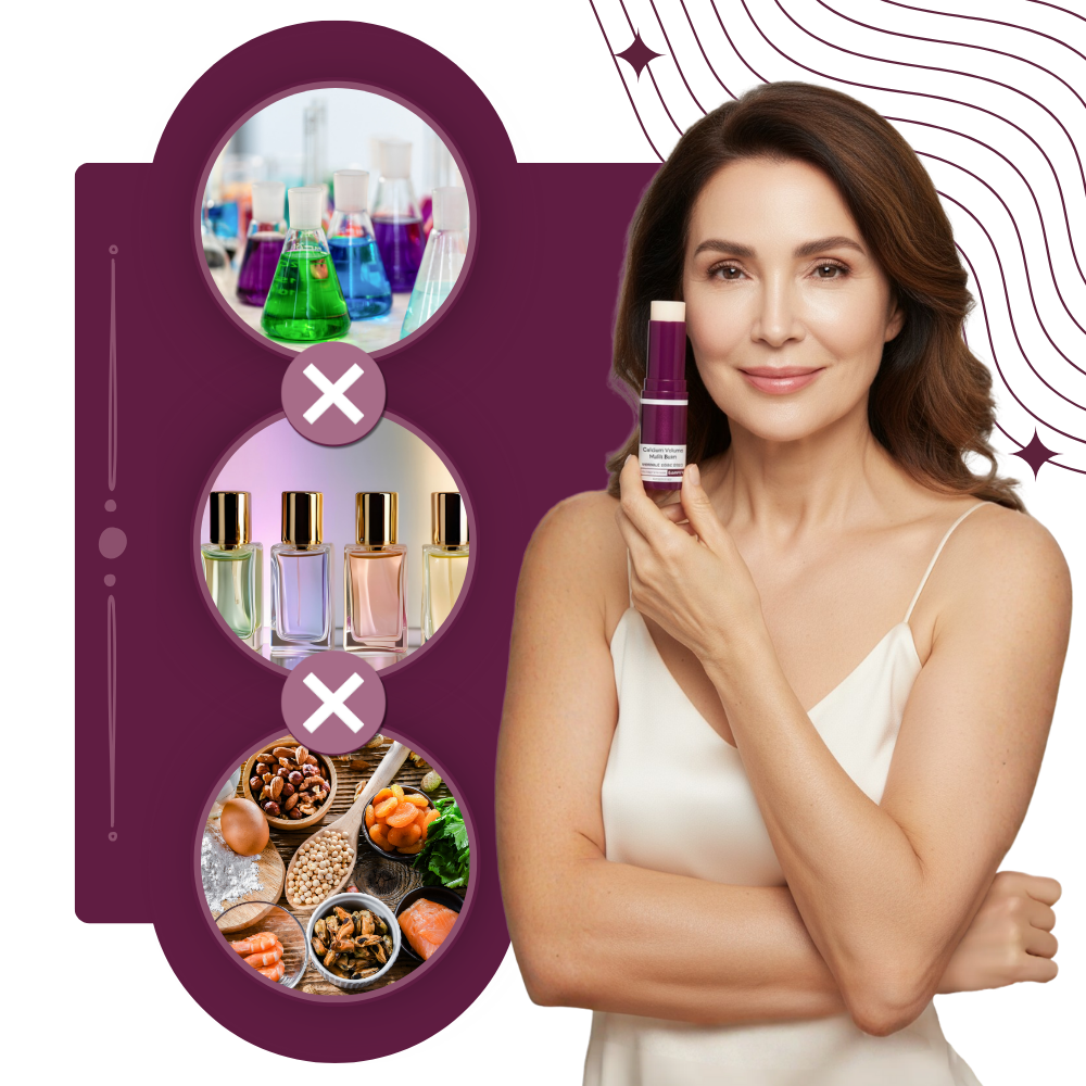 Stick de bálsamo de colágeno hidratante para rosto e olhos da Dvkovi, produto cosmético de cuidado facial.