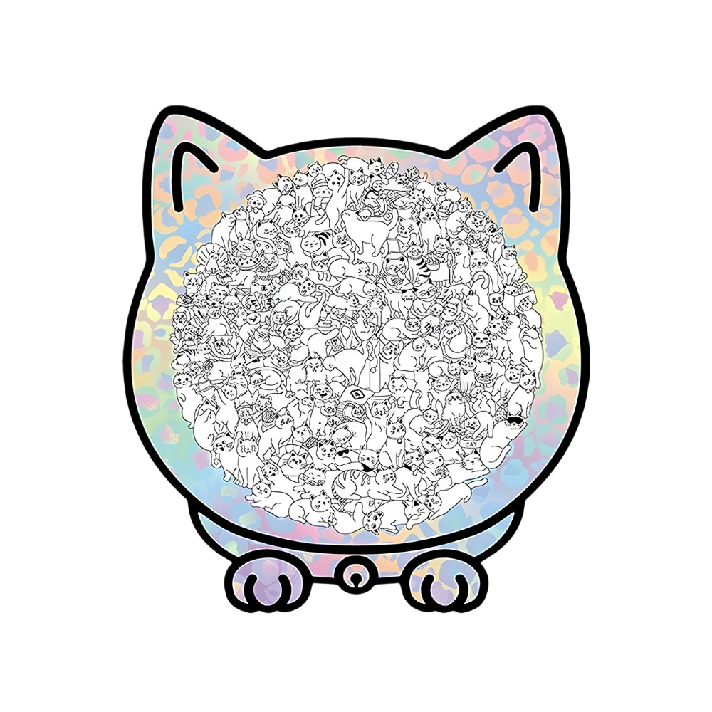 Quebra-cabeça clássico em madeira com tema de gato, da marca Dynwave, ideal para relaxamento e diversão.