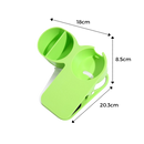 Porte-gobelet duplo Dynwave, clipser, accessório de cozinha verde para segurar copos de forma segura e prática.