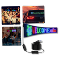Panneau LED personalizável e flexível da Dyttdo, sinalização com tamanho de 17x7 cm, ideal para comunicação visual.