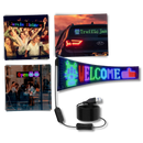 Panneau LED personalizável e flexível da Dyttdo, sinalização com tamanho de 17x7 cm, ideal para comunicação visual.