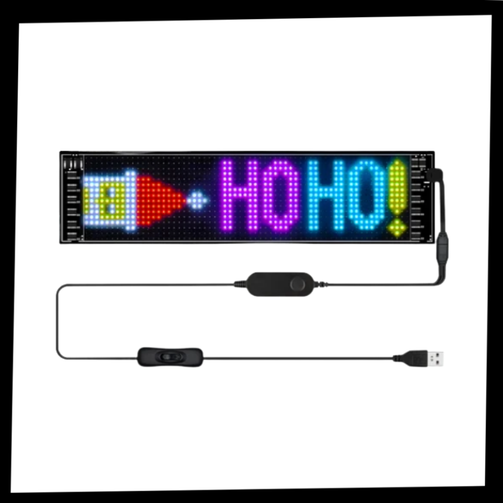 Painel LED personalizável e flexível Dyttdo para sinalização, com dimensões de 17x7 cm, ideal para sinalética visual.