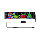 Painel LED personalizável e flexível da Dyttdo para sinalização, medindo 17x7 cm, com luz brilhante e design adaptável.