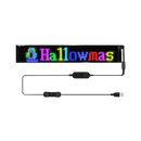 Painel LED personalizável e flexível da Dyttdo para sinalização, exibido com dimensões de 17x7 cm.