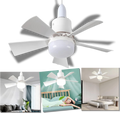 Ventilador de teto Green Scenic com lâmpada e soquete E27, ideal para resfriar e iluminar ambientes internos.