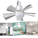 Ventilador de teto Green Scenic com lâmpada e soquete E27, ideal para resfriar e iluminar ambientes internos.