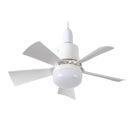 Ventilador de teto com lâmpada branca da Green Scenic, combina ventilação e iluminação para ambientes residenciais.