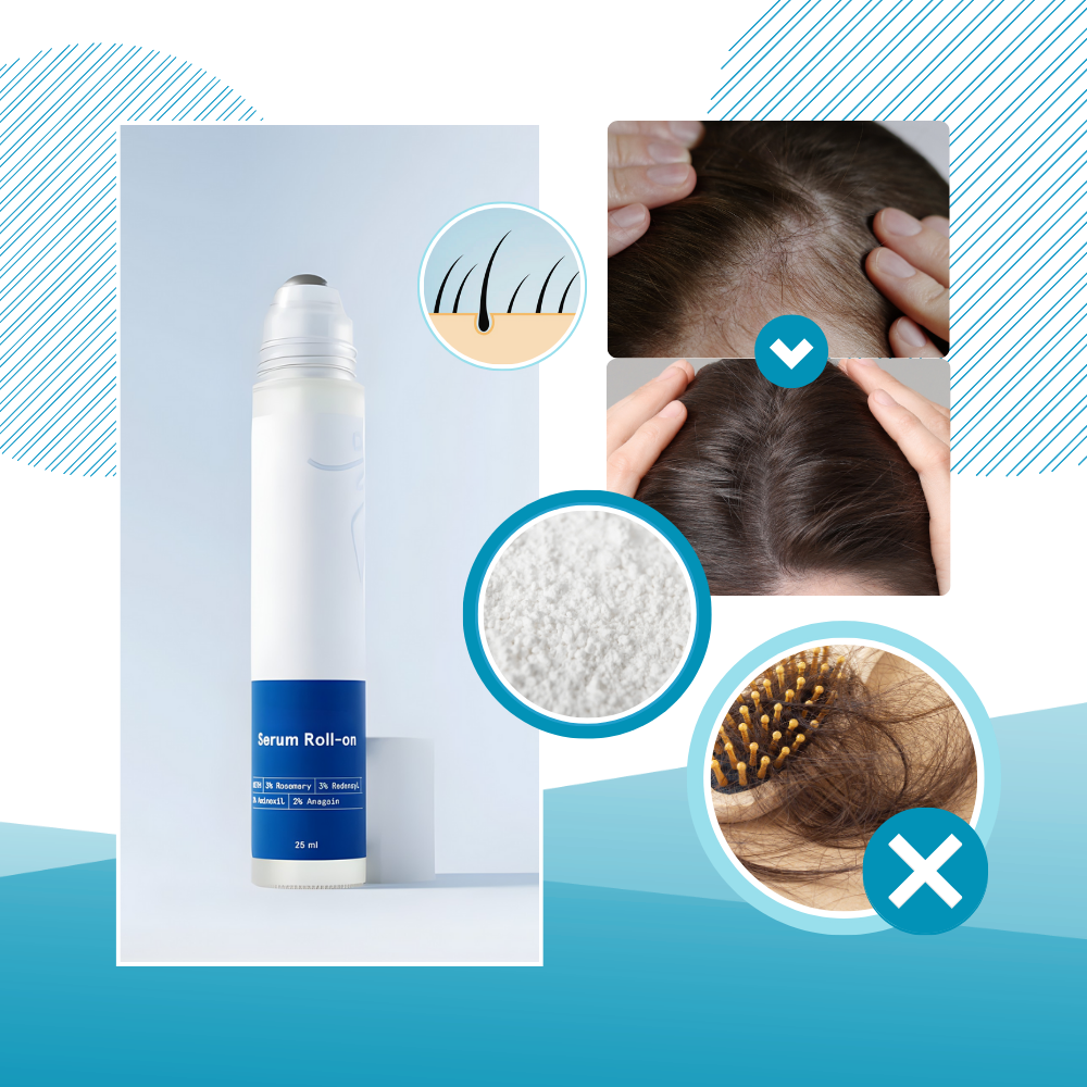Sérum capilar nutritivo da Eachymn em roll-on, tratamento para cabelos, com fórmula nutritiva e fácil aplicação.