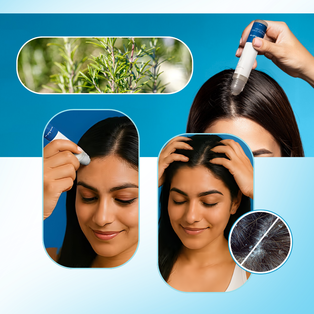 Sérum capilar nutritivo em roll-on da Eachymn, produto para cuidados dos cabelos com fórmula nutritiva e leve.