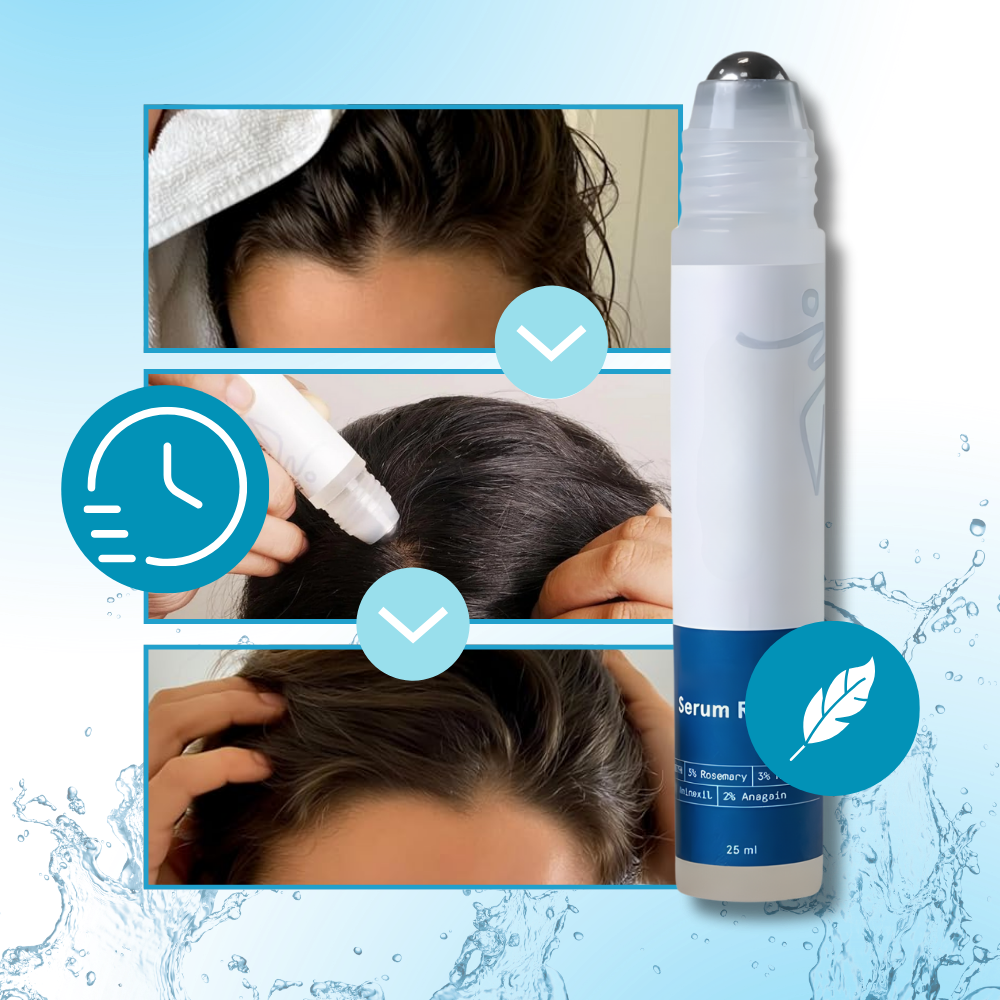 Sérum capilar da Eachymn em roll-on, tratamento nutritivo para os cabelos, com embalagem prática e fácil de aplicar