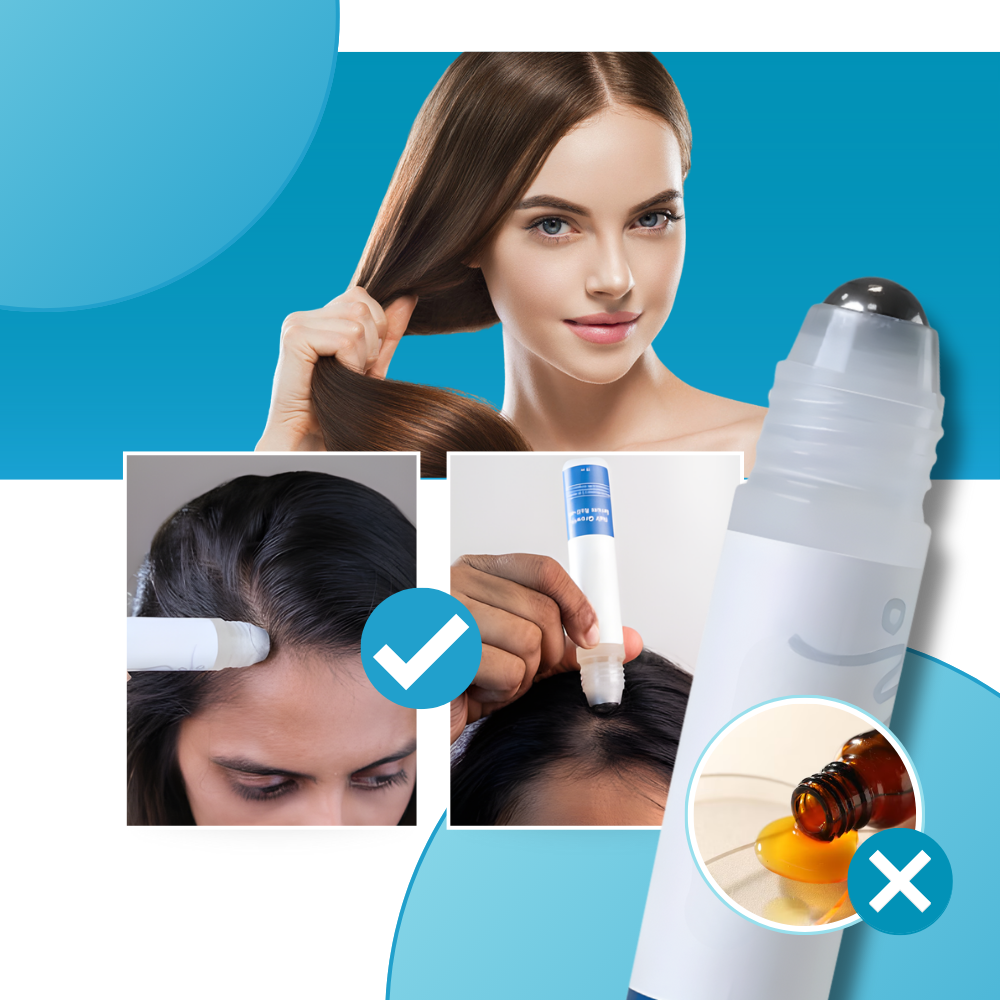 Sérum capilar roll-on nourishing da Eachymn, tratamento para cabelos, aplicação fácil e nutritiva para fios saudáveis.