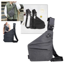 Sacoche à main Eaoattm preta, à mão e com alça de ombro, resistente à água, ideal para carregar objetos com proteção contra umidade.