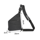 Sacoche à mão Eaoattm preta para ombro, resistente à água, ideal para carregar objetos com estilo e proteção.