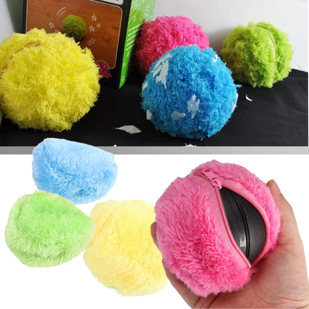 Balle rotativa automática para cães Eastjing com 4 capas, brinquedo interativo para diversão e estímulo dos pets.
