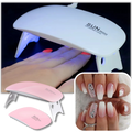 Lâmpada de LED UV para secagem de gel para unhas, marca Eastjing, com design branco para cosméticos de unhas.