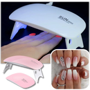 Lâmpada de LED UV para secagem de gel para unhas, marca Eastjing, com design branco para cosméticos de unhas.