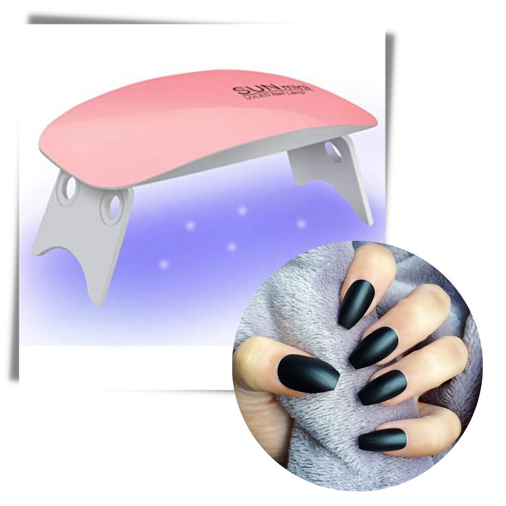 Lâmpada de unhas em gel LED UV da Eastjing, branca, para secagem de unhas com luzes LED e UV.
