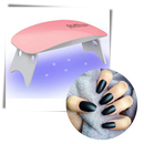 Lâmpada de unhas em gel LED UV da Eastjing, branca, para secagem de unhas com luzes LED e UV.