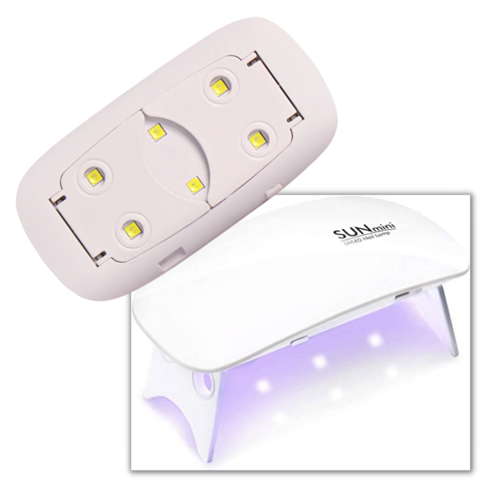 Lâmpada de LED UV para unhas em gel, marca Eastjing, com luz branca para secagem rápida de cosméticos de unhas.