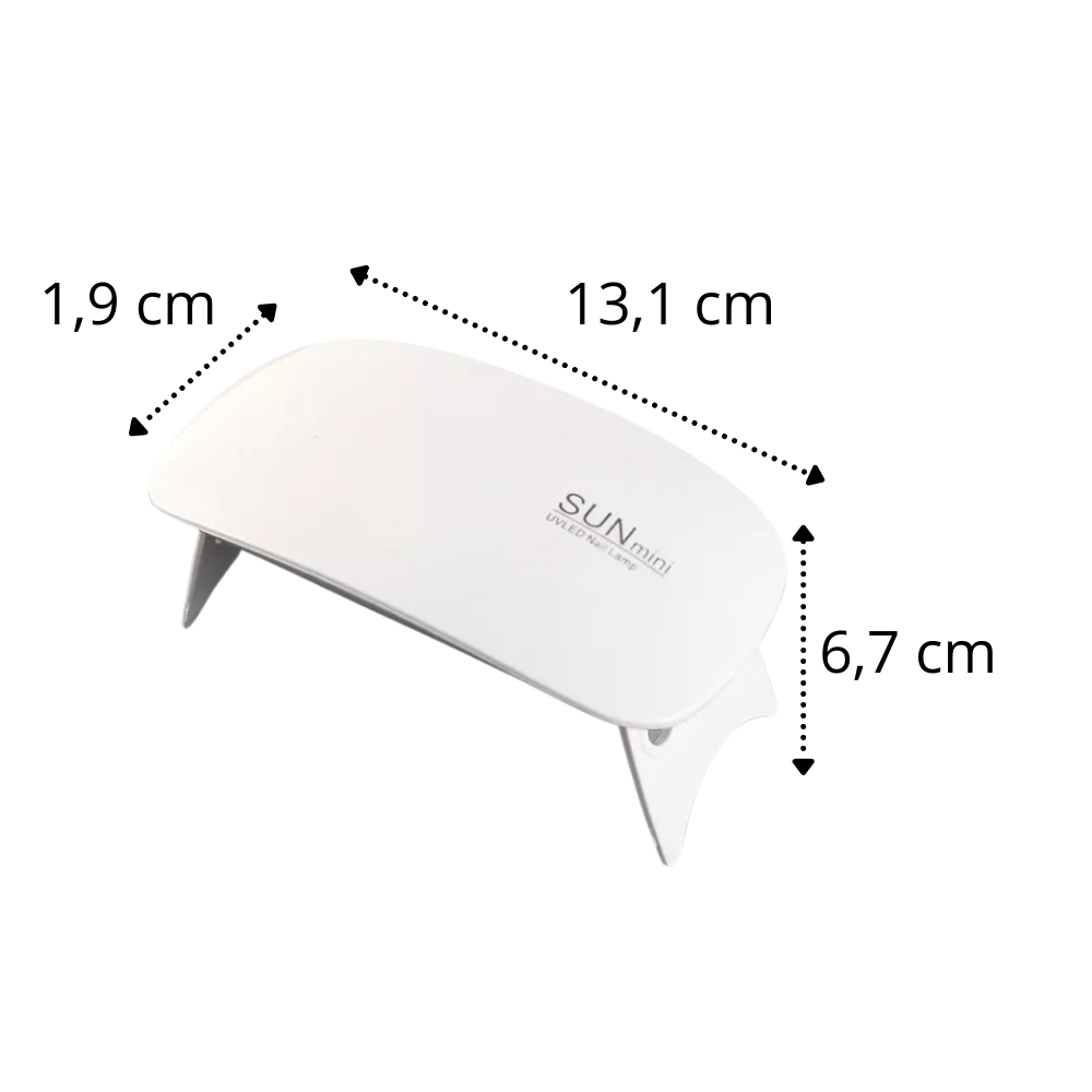 Lâmpada de LED UV para secagem de gel para unhas, marca Eastjing, com luz branca para cosméticos de unhas.