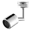 Buse de robinet rotative anti-eclaboussures Eastjing, equipamento sanitário, com bico orientável a 360 graus, aço inoxidável