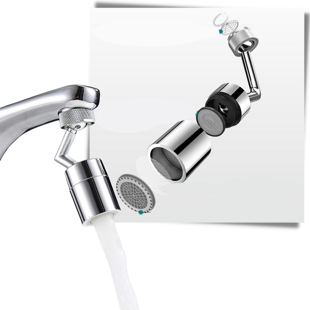 Buse de robinet rotative anti-eclaboussures Eastjing, equipamento sanitário com jato orientável a 360 graus.