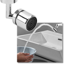 Buse de robinet rotative anti-espuma Eastjing, equipamento sanitário com jato orientável a 360 graus, aço inoxidável.