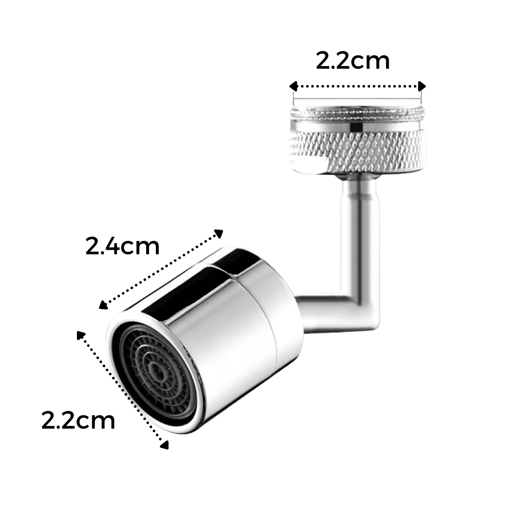 Buse de robinet rotative anti-eclaboussures Eastjing, equipamento sanitário com jato orientável a 360 graus.