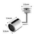 Buse de robinet rotative anti-eclaboussures Eastjing, equipamento sanitário com jato orientável a 360 graus.