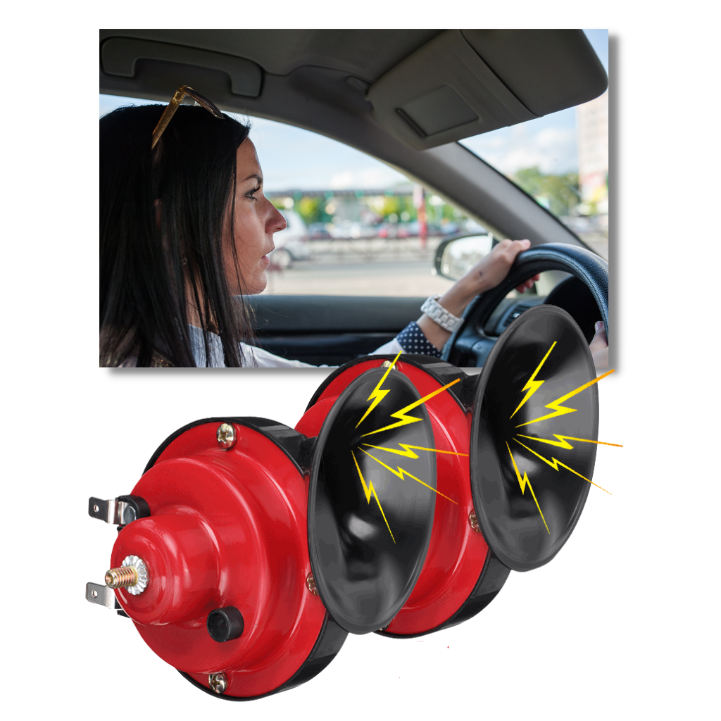 Claxon de camion puissant Eastjing para carros, peça de reposição automotiva com alto volume e design robusto.