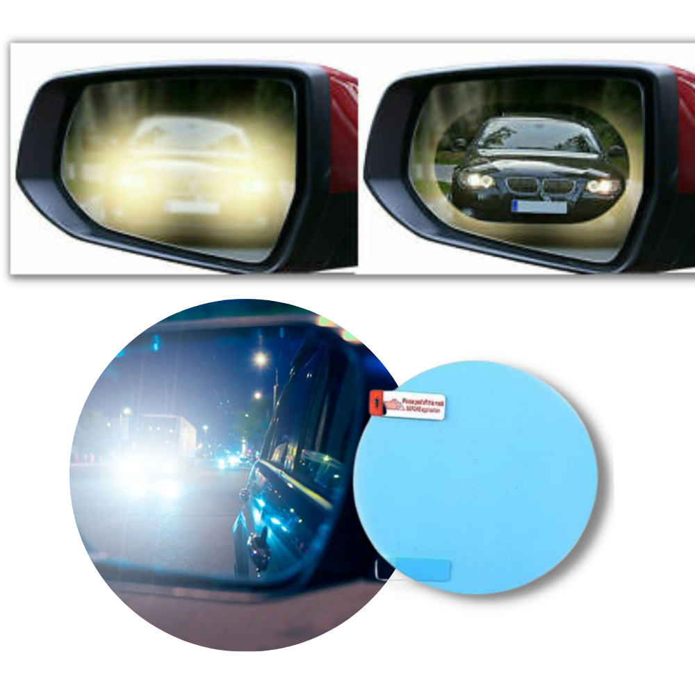 Filme protetor anti-embaçamento Eastjing para peças automotivas e motos, visão clara e proteção contra condensação.